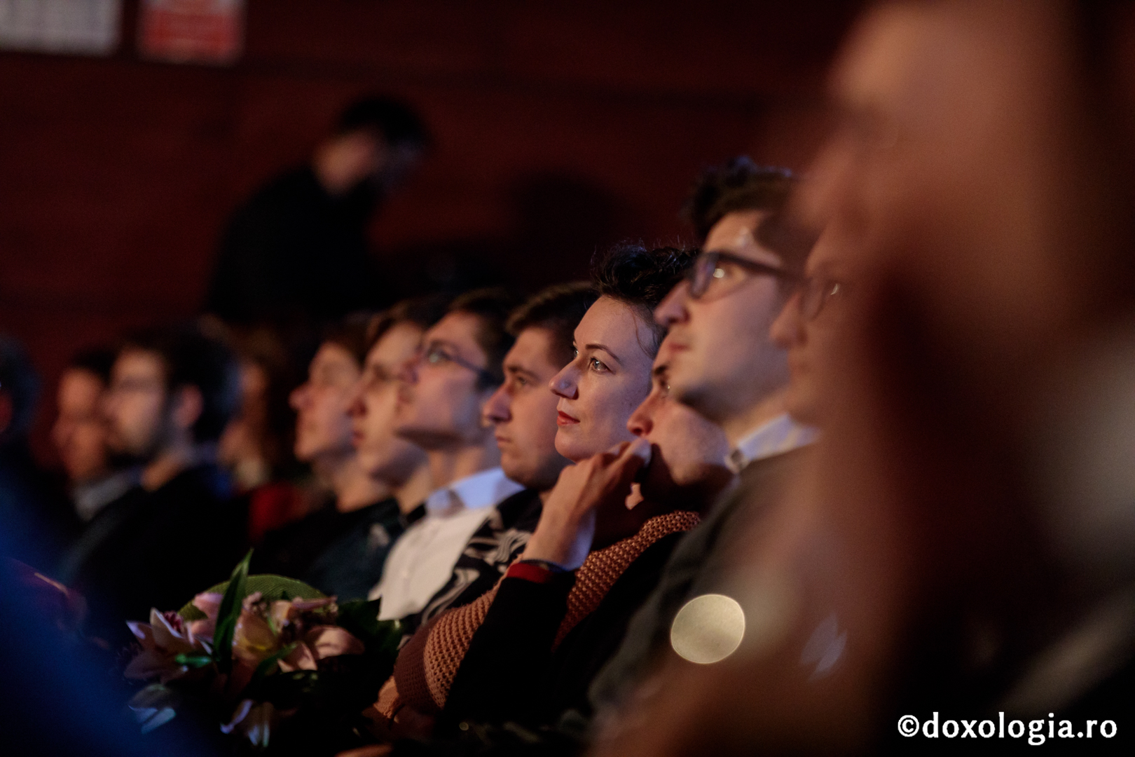 Public numeros, la Concertul de Muzică Bizantină Cultă Vocal-Instrumentală de la Iași