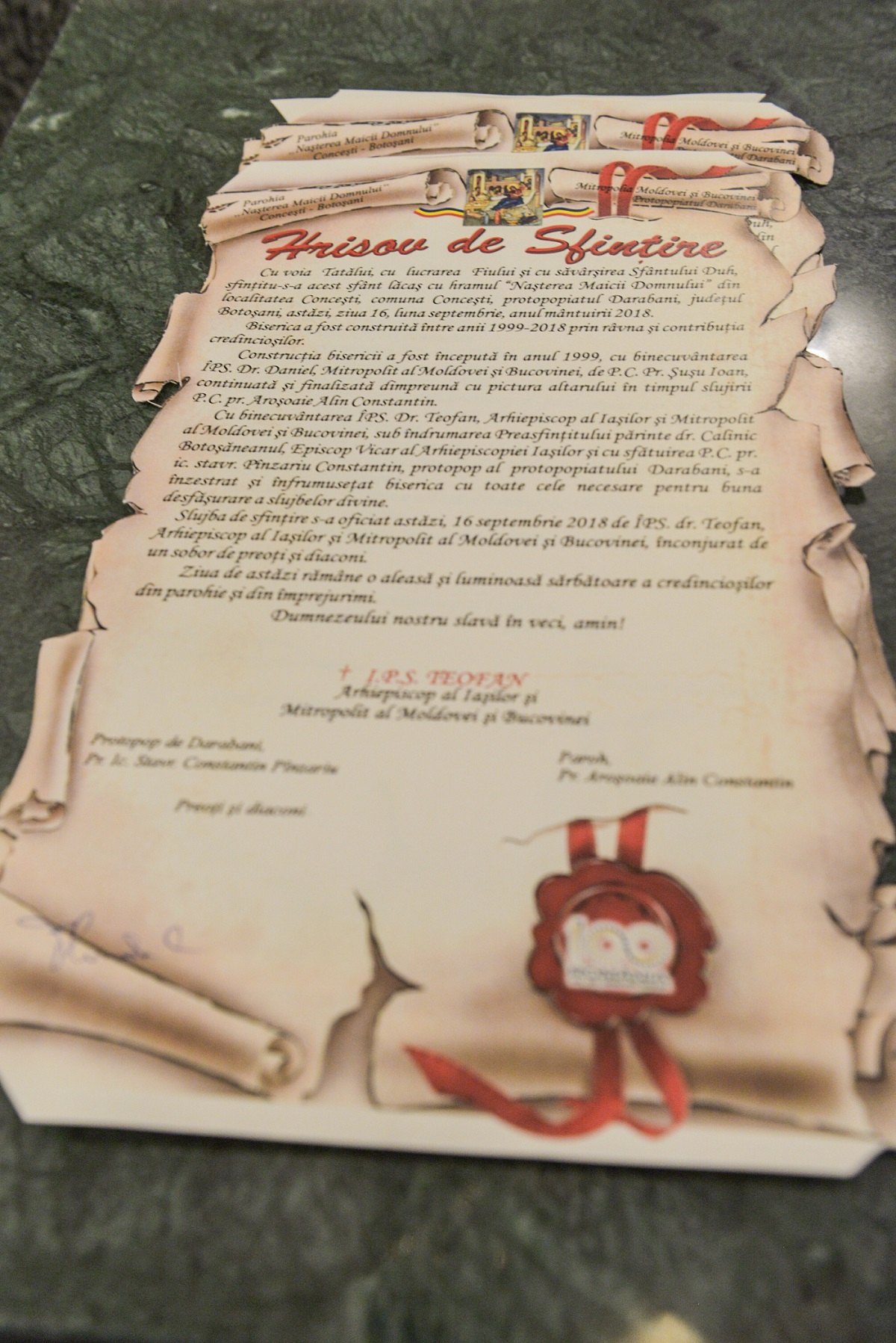 Sfințire de biserică la Concești, Darabani: „A lua crucea și a urma lui Hristos înseamnă  a nu te rușina de identitatea ta de creștin”