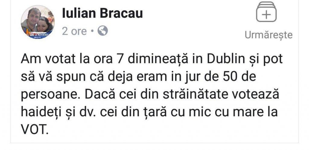 Coadă la vot la Londra și Dublin. „Dacă cei din străinătate votează, haideți și în țară cu mic, cu mare la vot!”