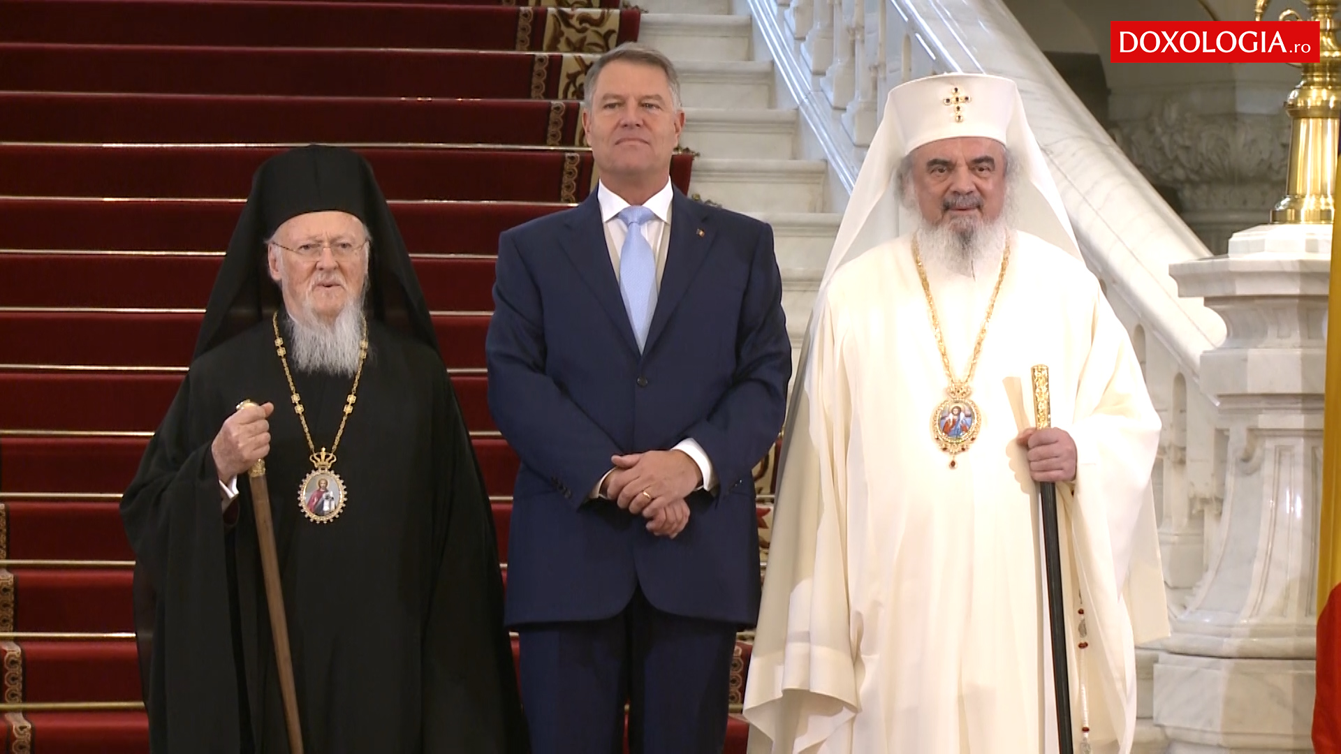 (Video) Președintele României a primit vizita Patriarhului Ecumenic