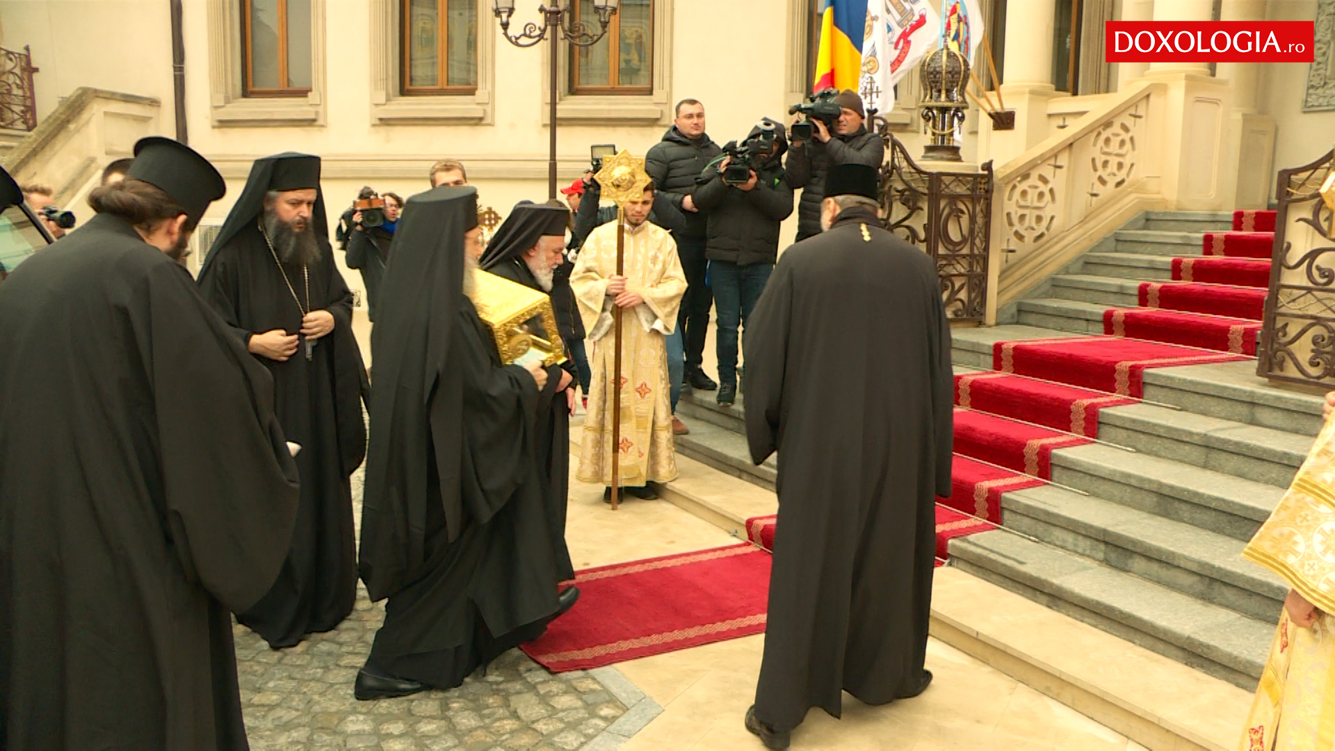(Video) Patriarhul Ecumenic a ajuns la București