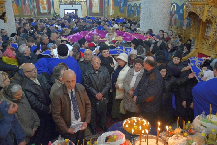 Taina Sfântului Maslu la Mănăstirea Hadâmbu