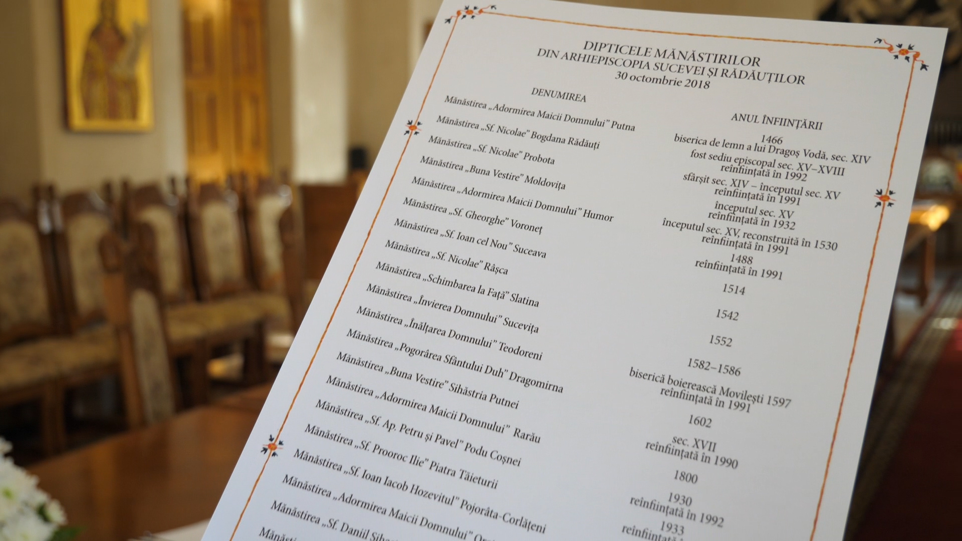Sinaxa monahală a stareților și starețelor din Arhiepiscopia Sucevei și Rădăuților, dedicată unității monahale și Unirii din 1918