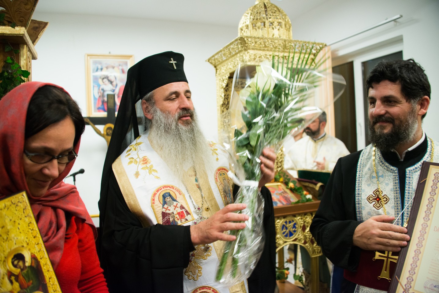 Slujire arhierească la hramul Bisericii Vovidenia din Iași