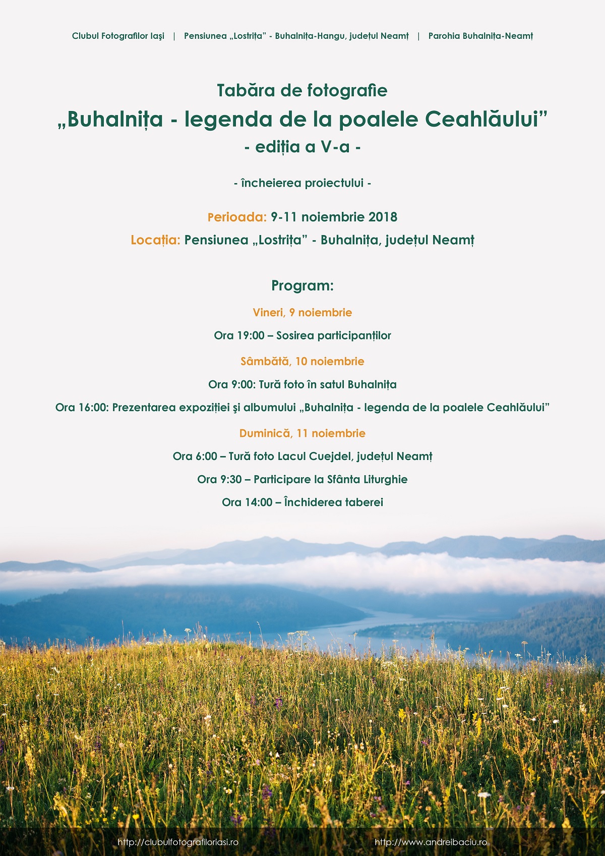 Expoziţia Taberei de fotografie „Buhalniţa - legenda de la poalele Ceahlăului”