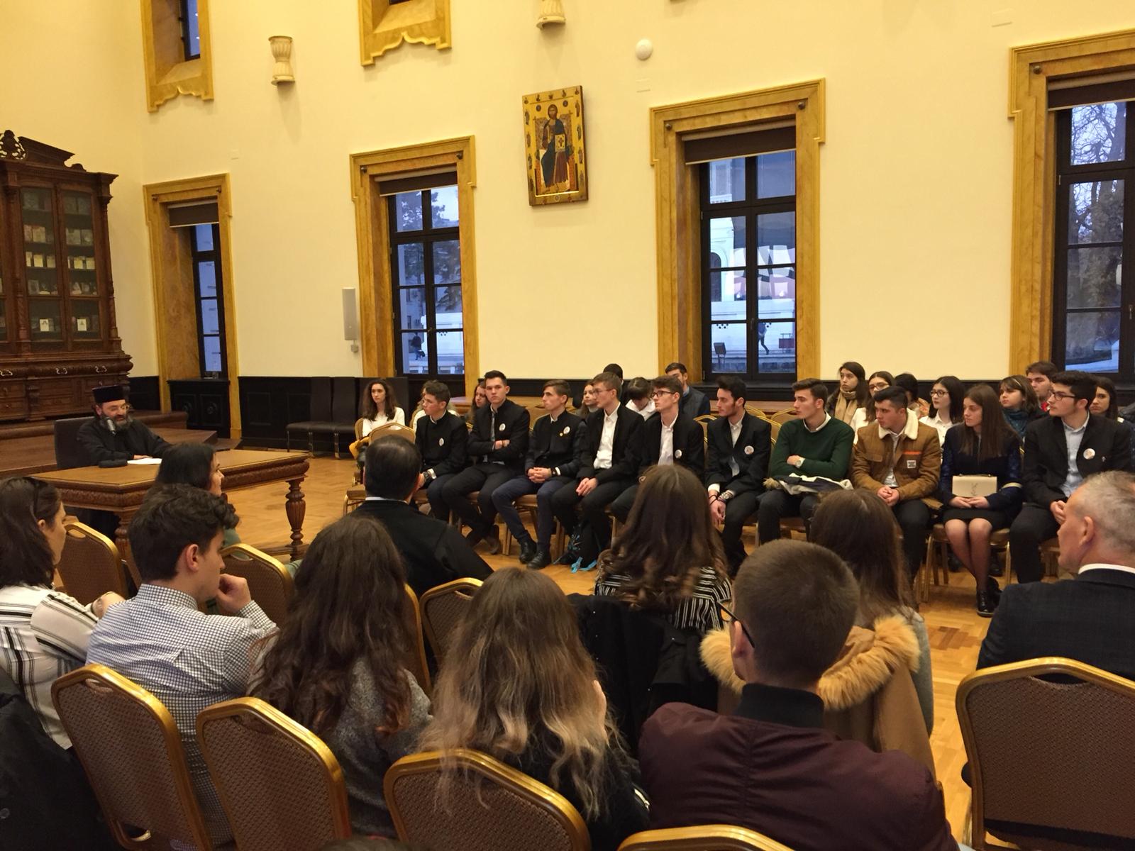 Conferință „Valori Culturale Românești” – Arhim. Mihail Daniliuc: „Biserica noastră s-a indentificat ființial cu aspirațiile de unire și unitate ale neamului românesc”