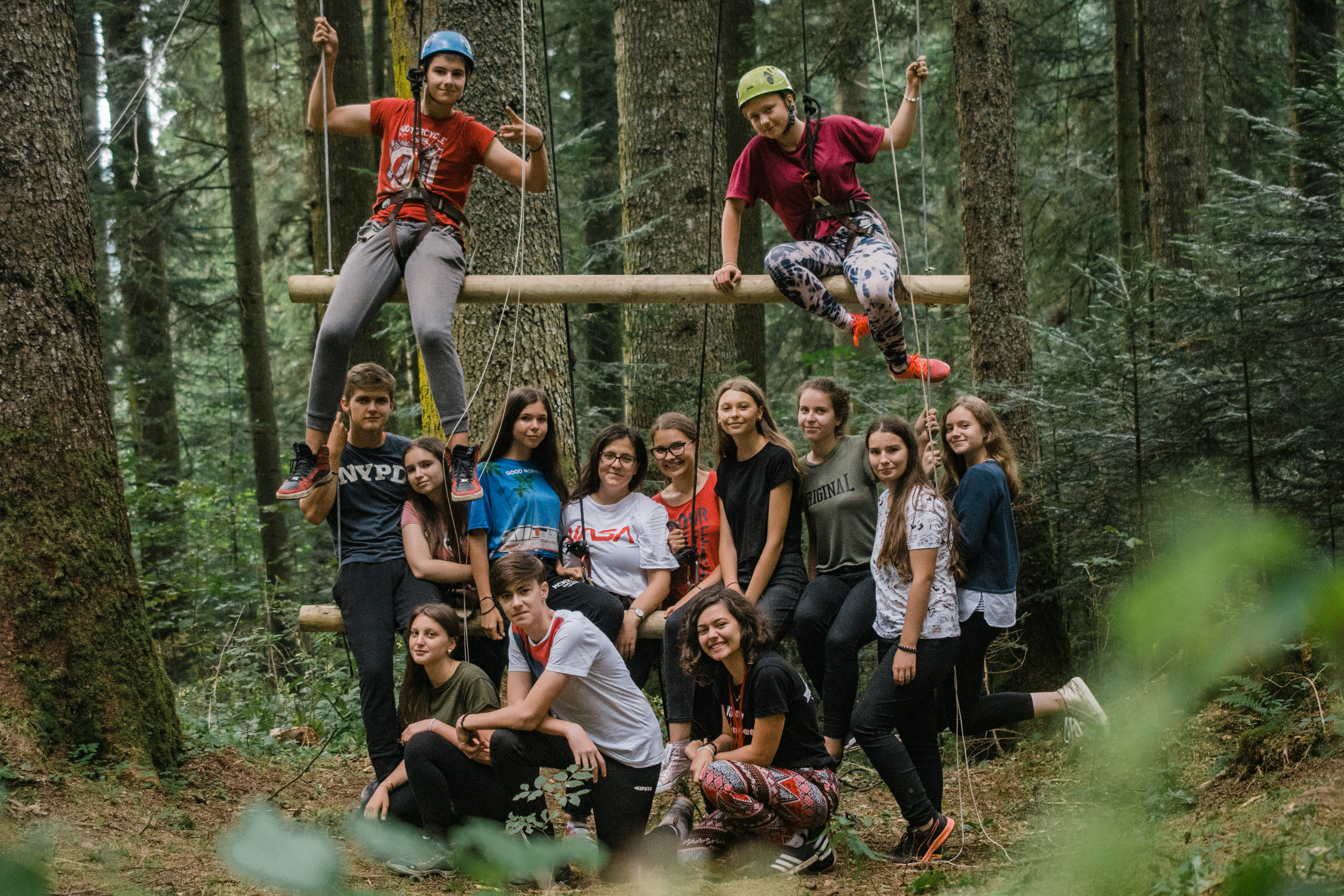 Nouă ani de tabără Floare de colţ la Durău