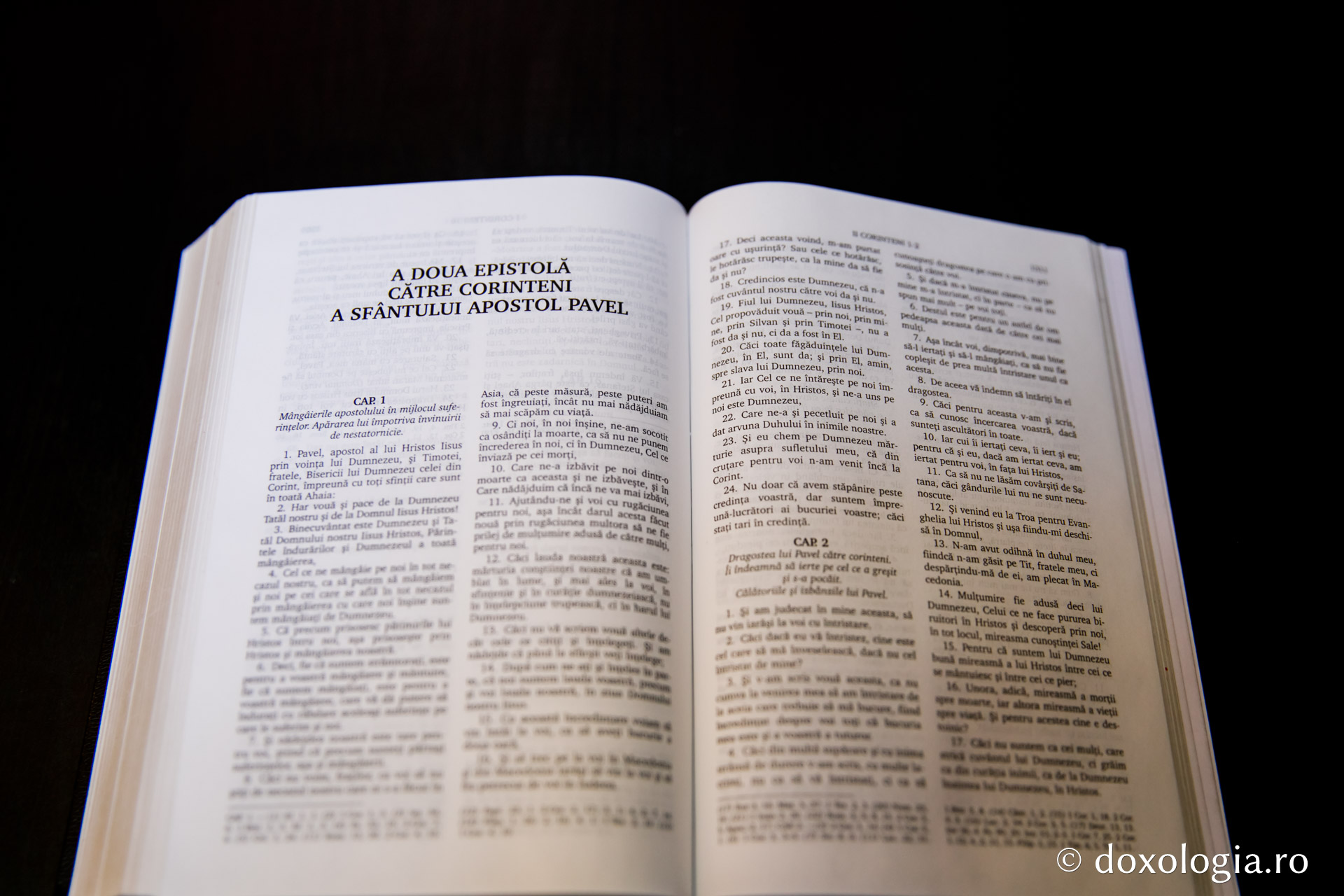 Epistola a doua către Corinteni a Sfântului Apostol Pavel – Capitolul 4