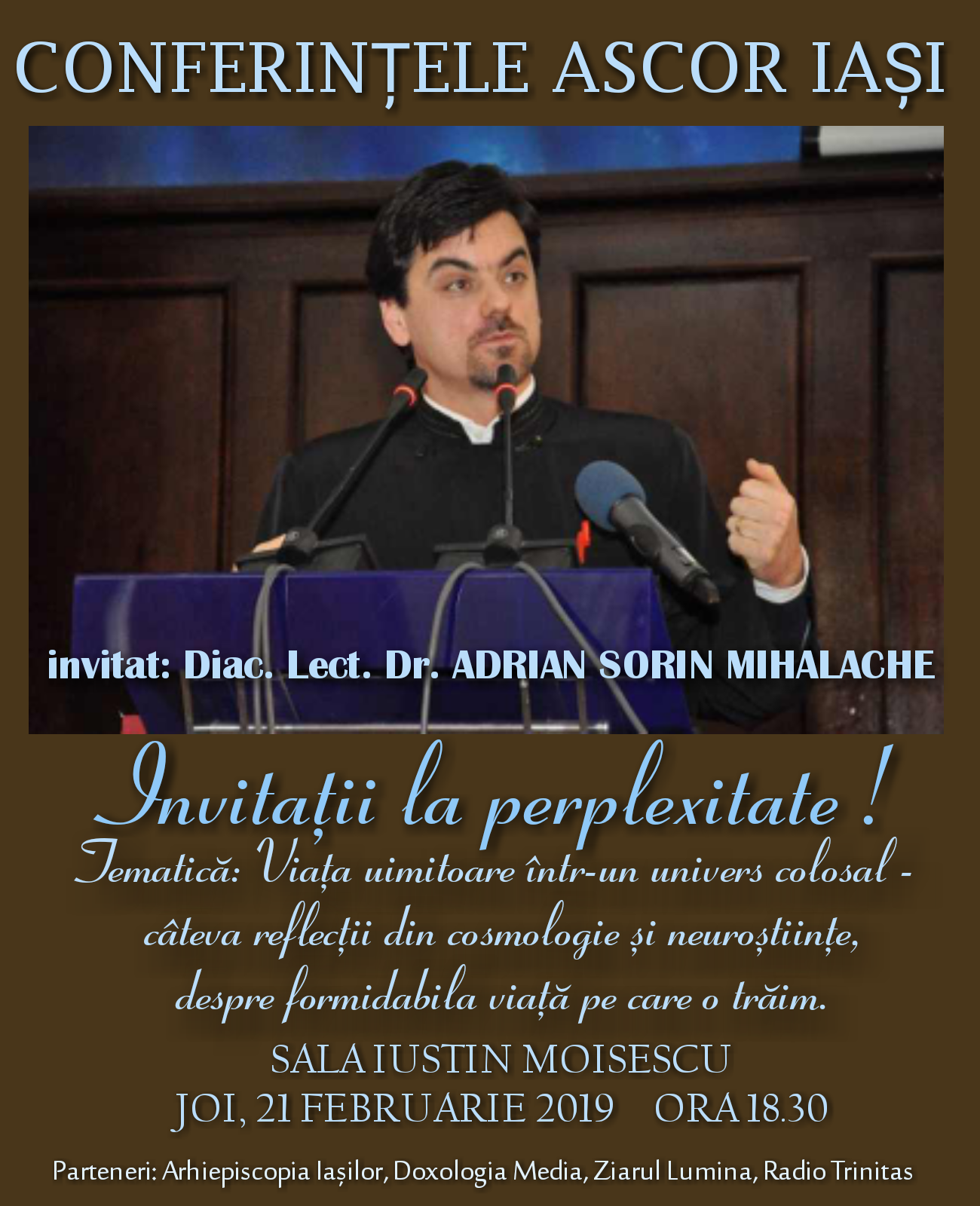 Prima conferinţă ASCOR Iaşi din acest semestru universitar