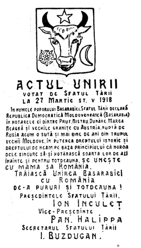 101 ani de la Unirea Basarabiei cu România