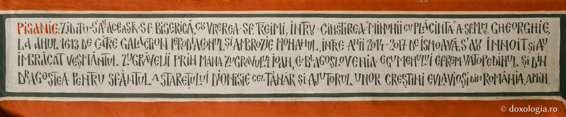 Noua pisanie / Foto: Pr. Silviu Cluci Chilia Sfântul Gheorghe Colciu – Așezăminte românești din Muntele Athos