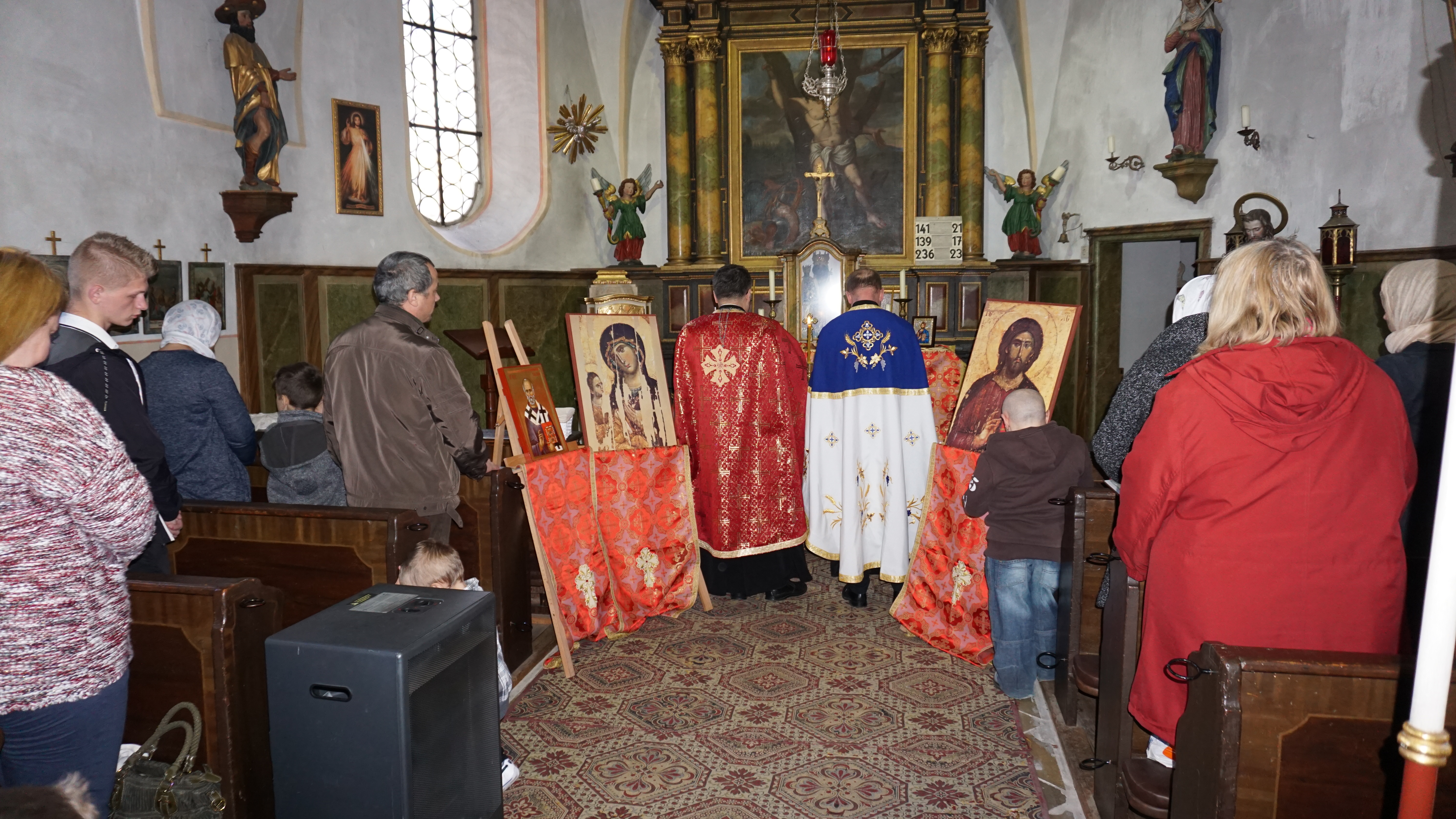 Taina Sfântului Maslu, în Parohia „Sfinții Ierarhi Nicolae și Corbinian” din Garmisch-Partenkirchen