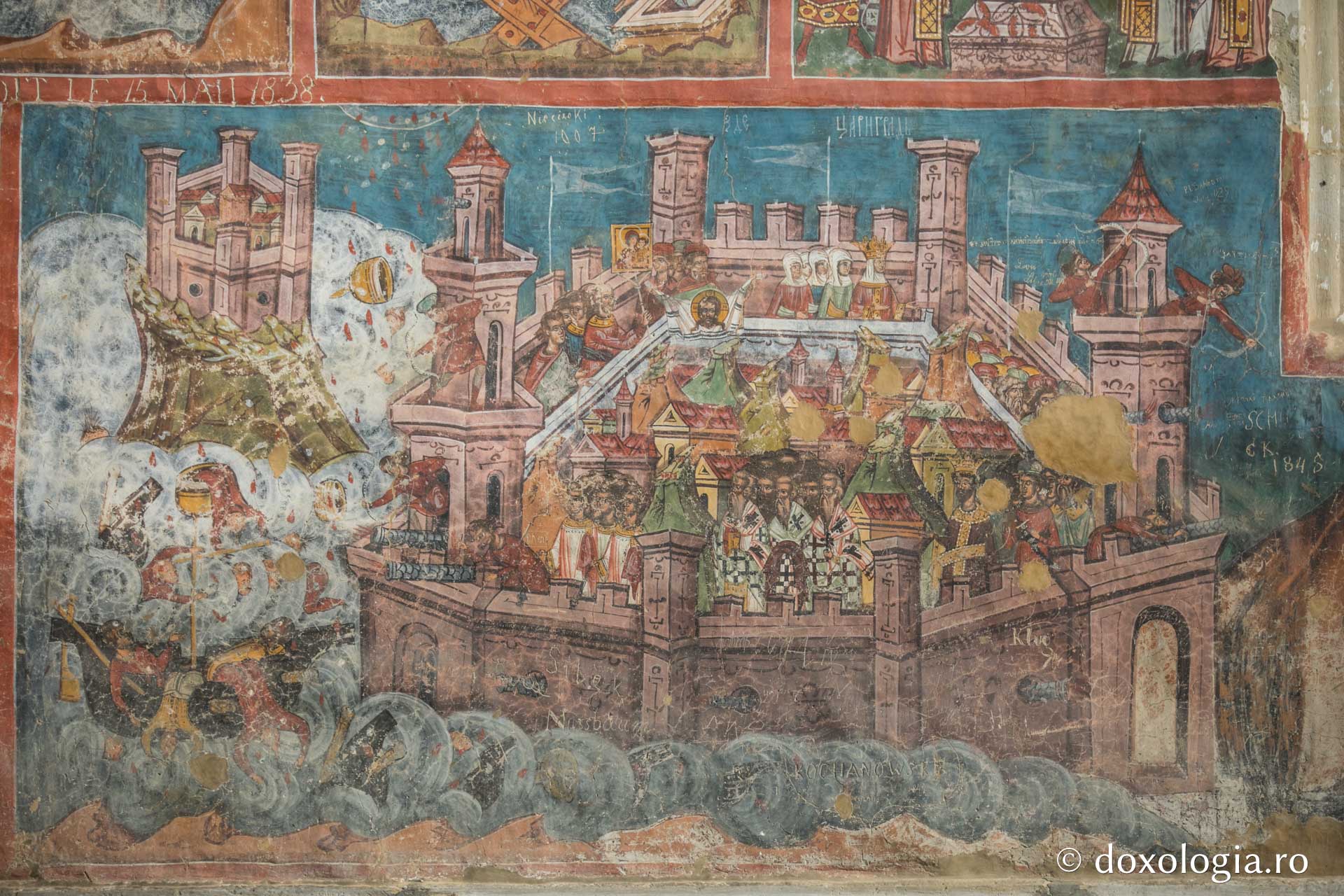 Scena asedierii Constantinopolului