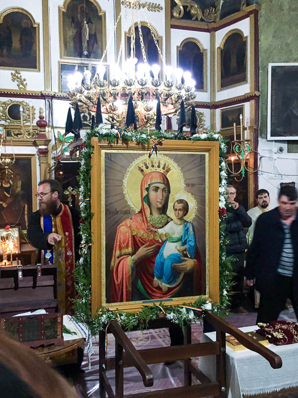 Procesiune de Florii în Parohia Crasnaleuca din Protopopiatul Săveni