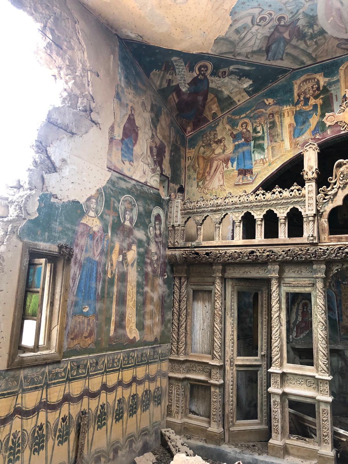 Foto: Reprezentanţa Patriarhiei Române la Locurile Sfinte „Amin!”, în locul minelor antitanc! După 50 de ani, primele rugăciuni în schitul românesc de la Iordan