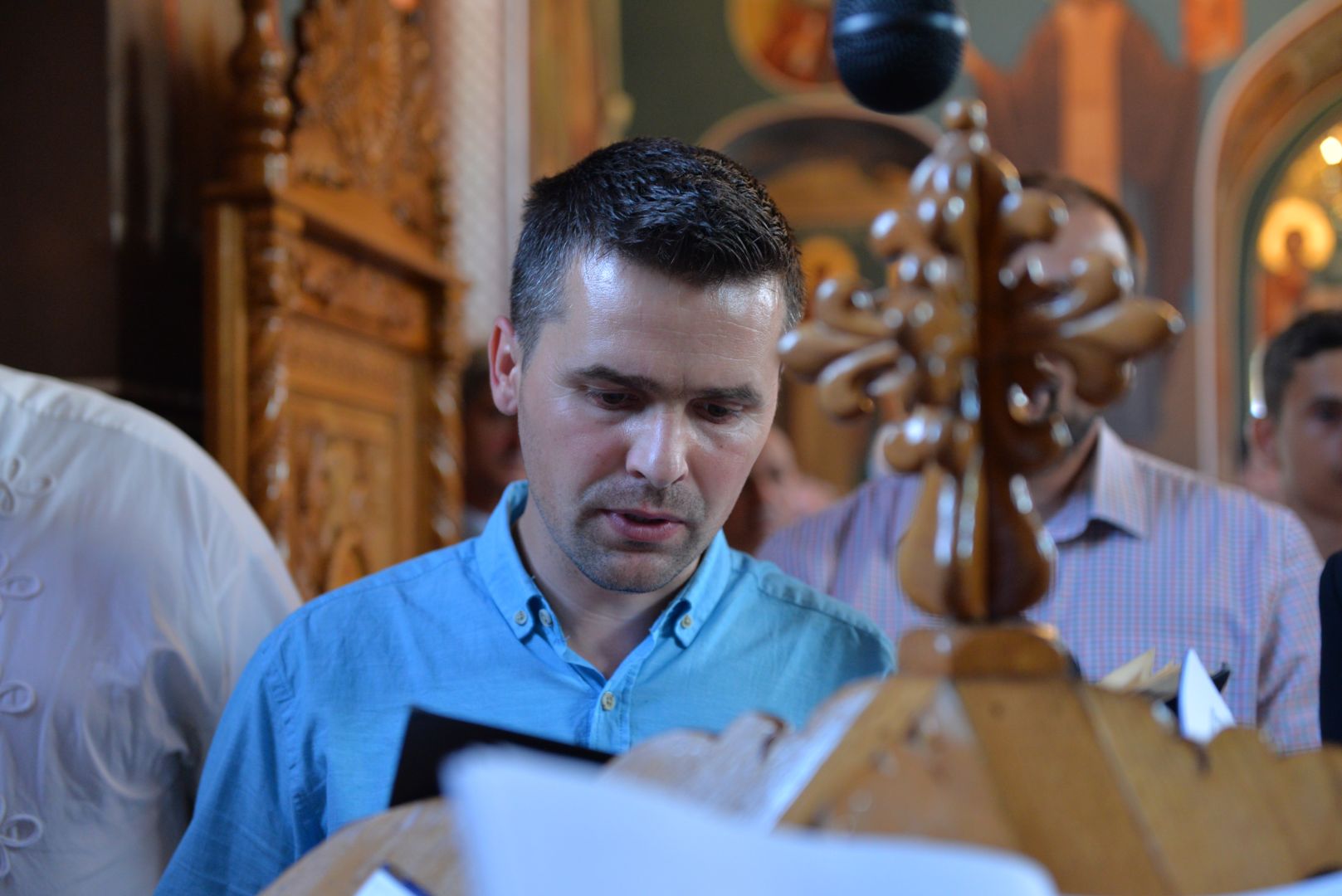 Slujba Vecerniei hramului de la Parohia „Sfinții Apostoli” Moara de Vânt