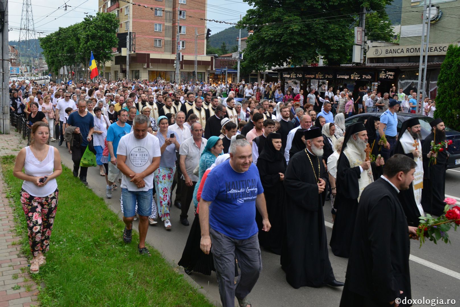 Orașul Piatra Neamț în zi de sărbătoare