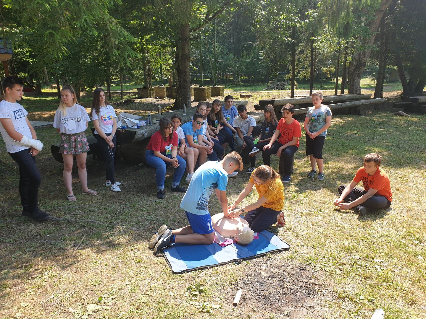 Tabăra „Bucuriile credinței” în Poiana Prieteniei de la Nemțișor