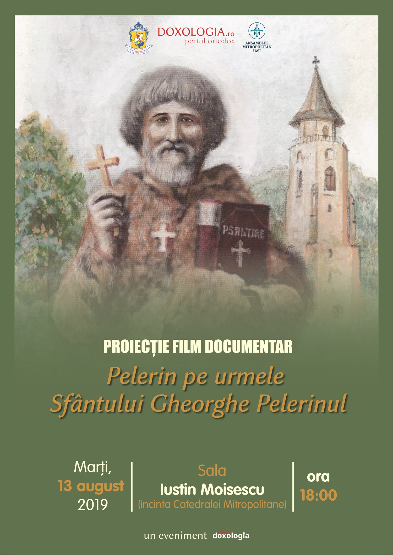 Proiecție de film documentar la Iași: „Pelerin pe urmele Sfântului Gheorghe Pelerinul”