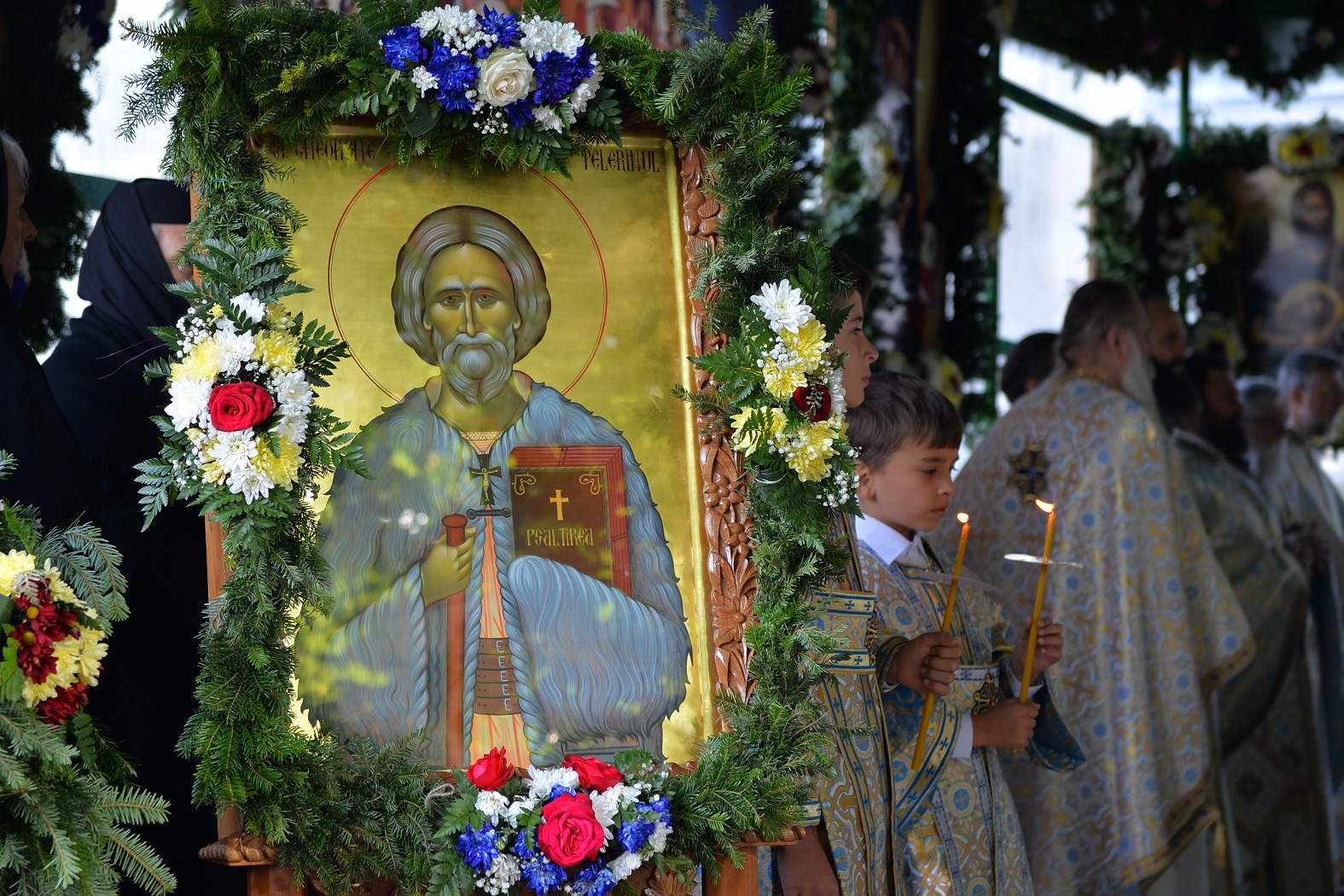 (Video) Sfântul Gheorghe Pelerinul prăznuit la Mănăstirea Văratec