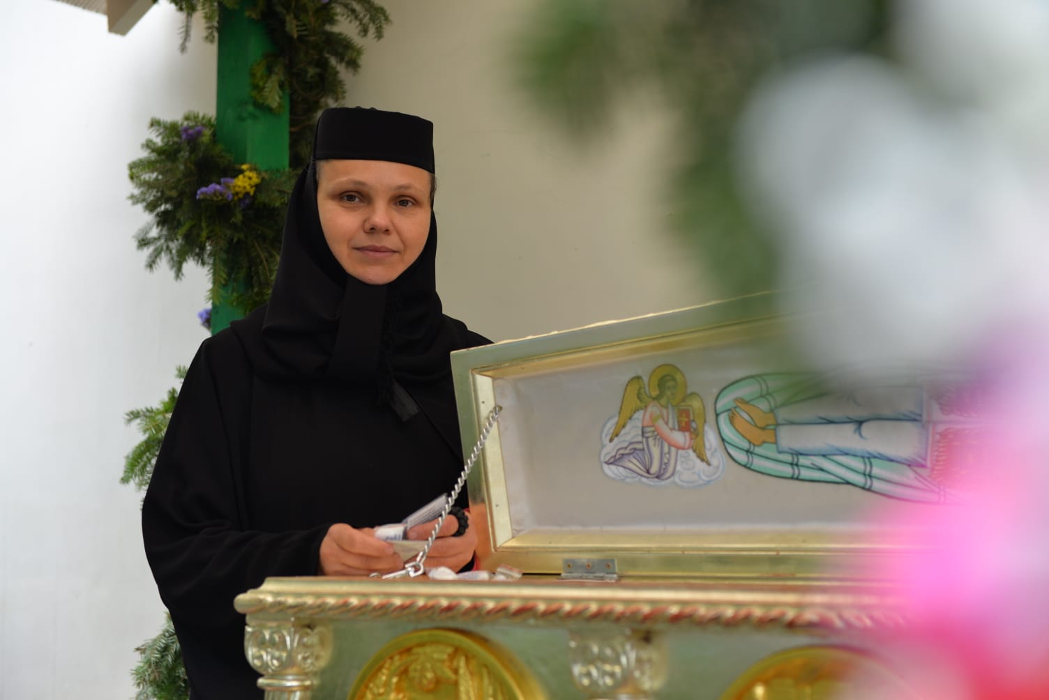 Sărbătorile Mănăstirii Văratec - doi ierarhi au slujit de sărbătoarea Adormirii Maicii Domnului