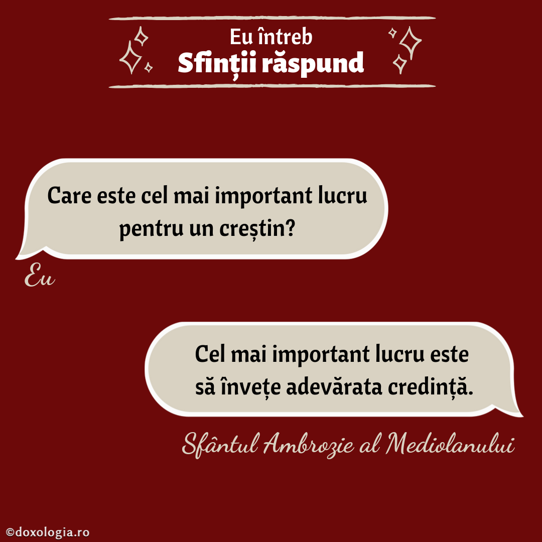 Care este cel mai important lucru pentru un creștin?