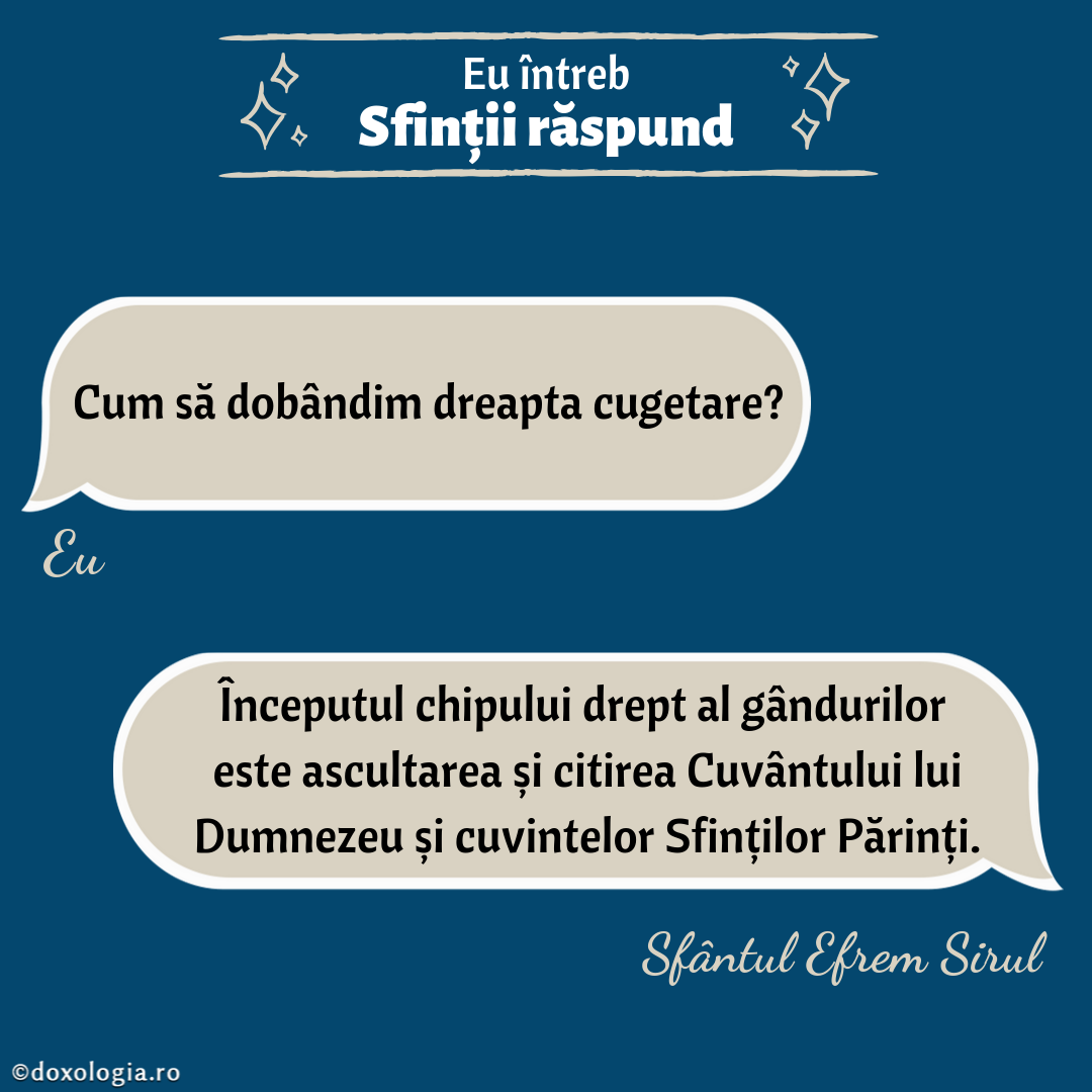 Cum să dobândim dreapta cugetare?