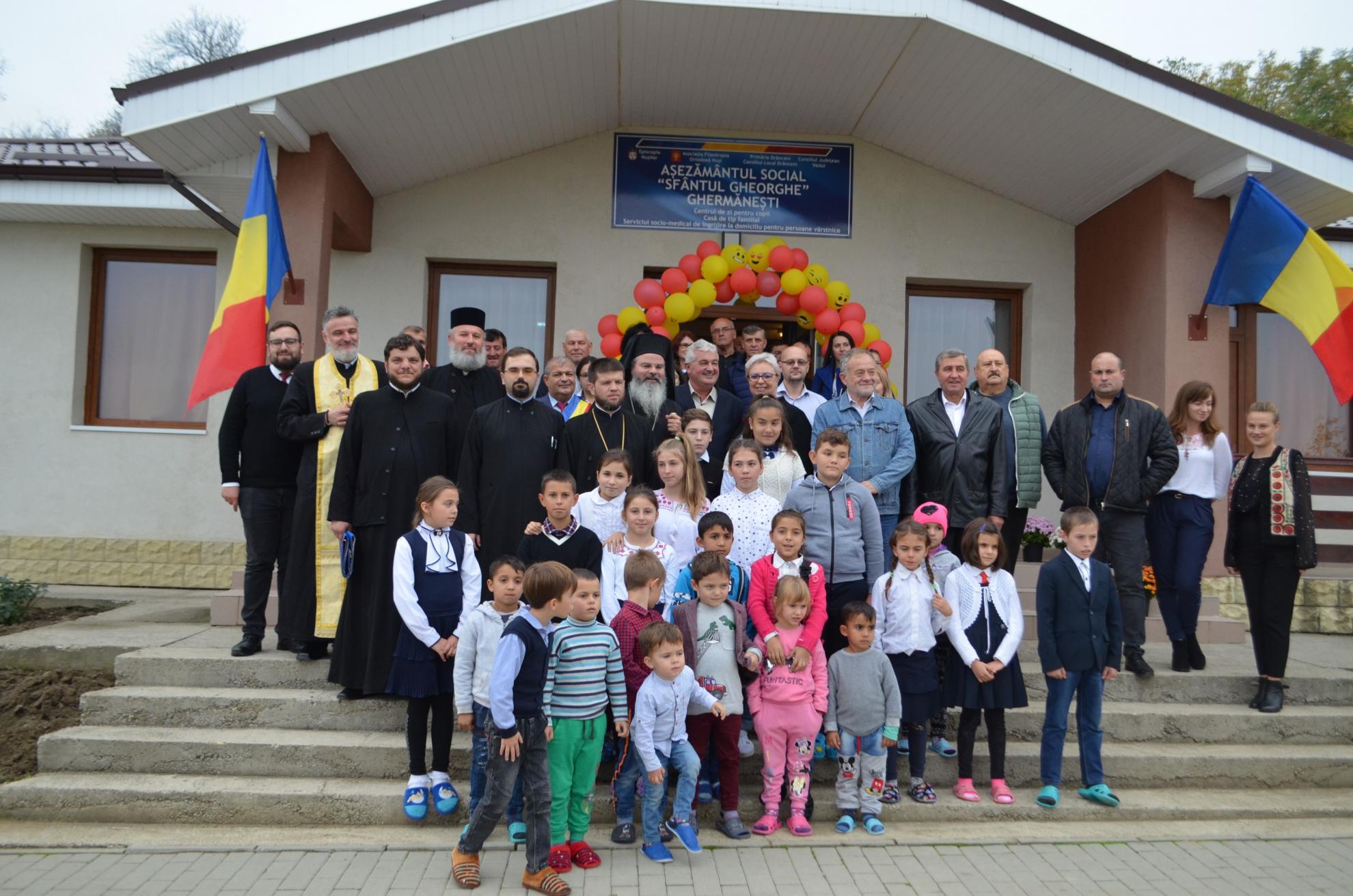 Aşezământul social „Sfântul Gheorghe”-Ghermăneşti a fost inaugurat