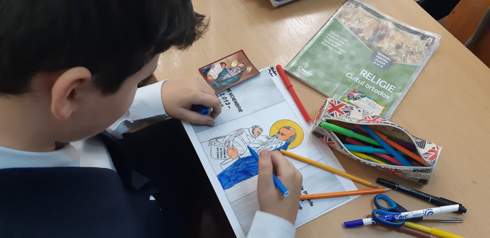 Viața Sfântului Stelian, prezentată elevilor Școlii Gimnaziale „Daniela Cuciuc” din Piatra Neamț