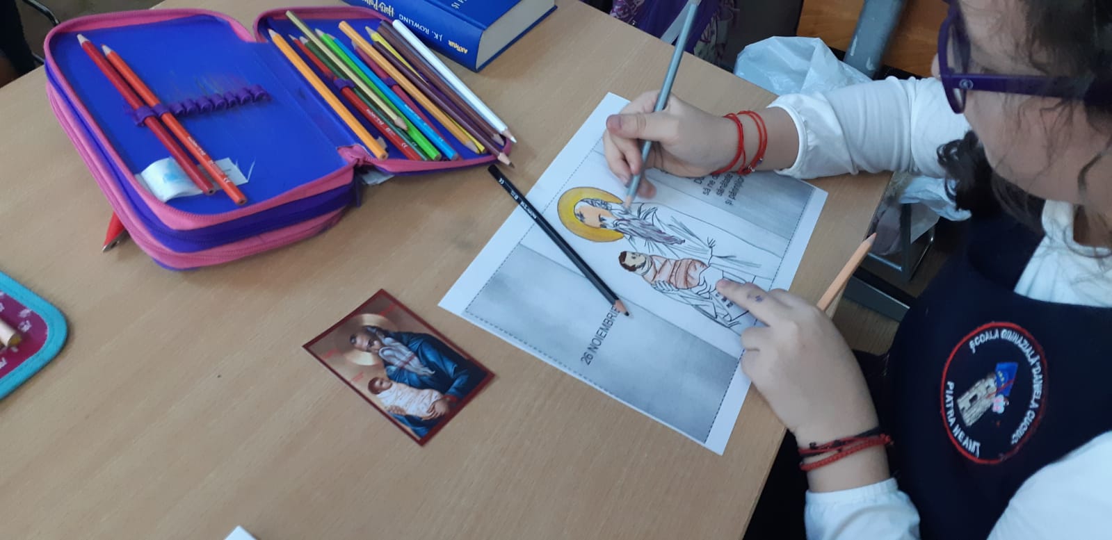 Viața Sfântului Stelian, prezentată elevilor Școlii Gimnaziale „Daniela Cuciuc” din Piatra Neamț