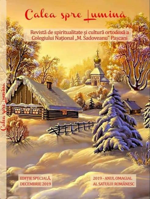 A apărut un nou număr al revistei CALEA SPRE LUMINĂ a Colegiului Naţional ”Mihail Sadoveanu” din Paşcani