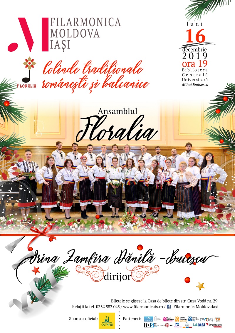 Concert de colinde tradiționale românești și balcanice, la Iași