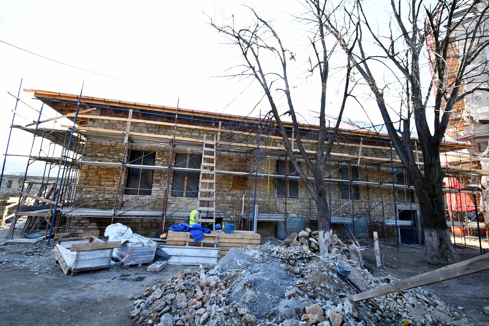 Lucrări de reabilitare la ansamblul Mănăstirii Frumoasa din Iaşi