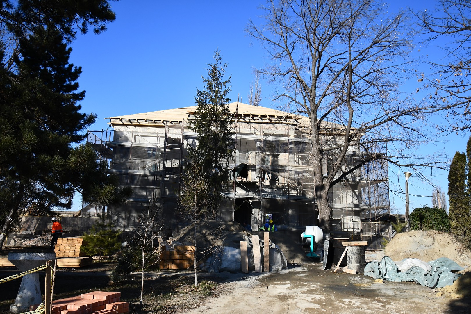 Lucrări de reabilitare la ansamblul Mănăstirii Frumoasa din Iaşi