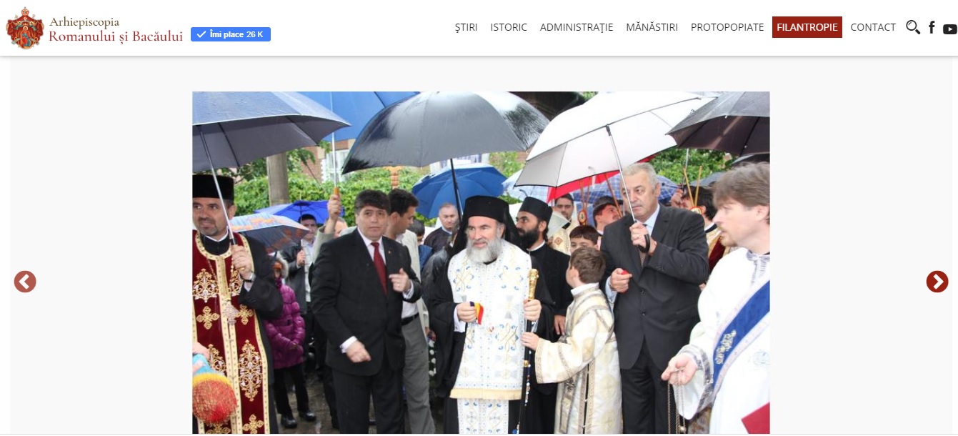 O nouă interfaţă a site-ului Arhiepiscopiei Romanului și Bacăului