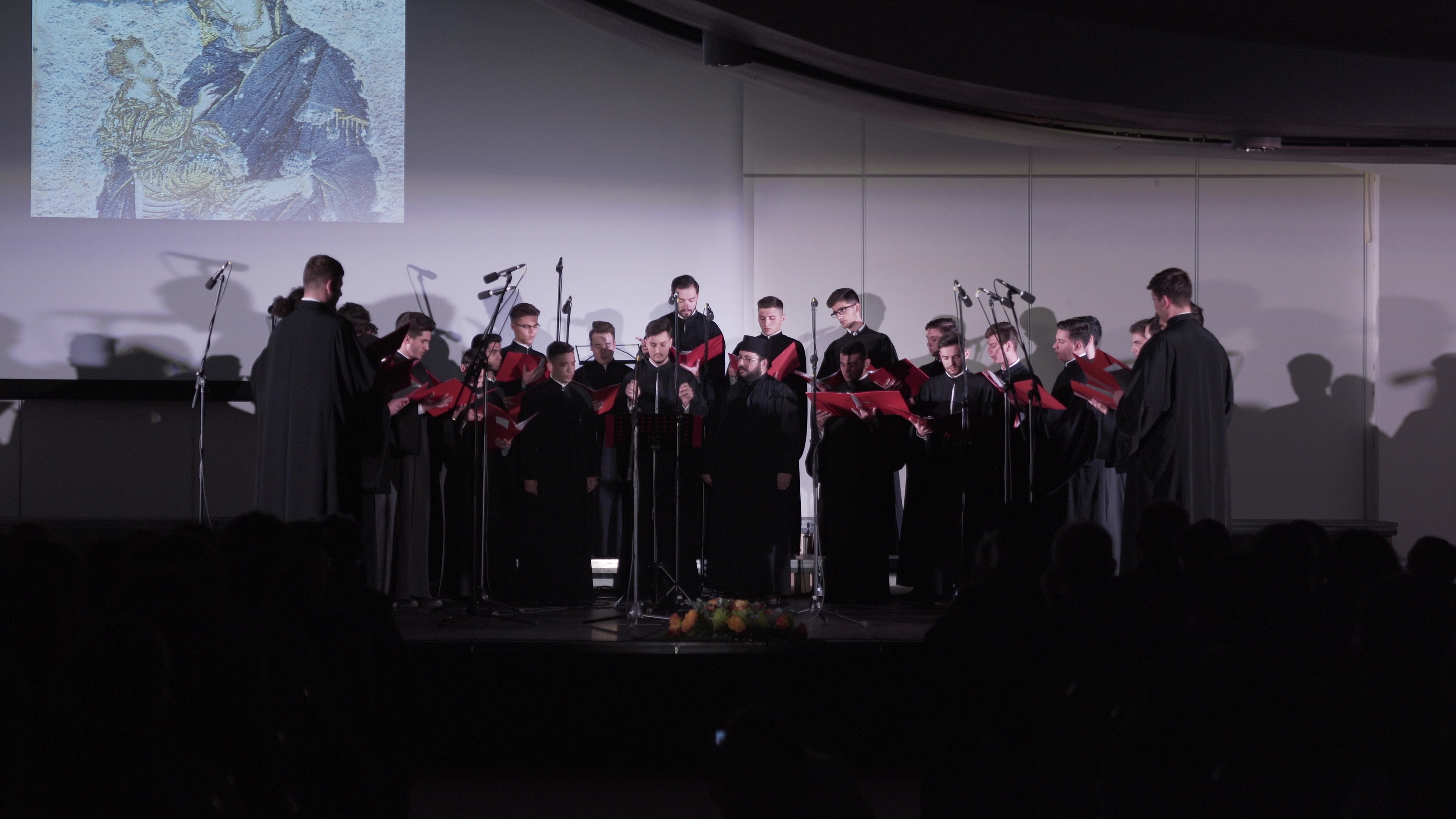 (Video) Irmos calofonic „Bucură-te, Preacurată, de Dumnezeu aleasă, Marie” – Corul ,,Chesarie Episcopul” (Video) Irmos calofonic „Bucură-te, Preacurată, de Dumnezeu aleasă, Marie” – Corul ,,Chesarie Episcopul”