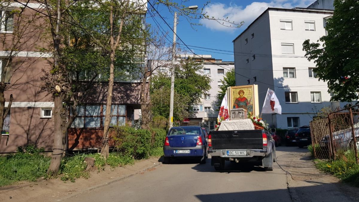 Procesiune în cinstea Sfântului Gheorghe la Bacău