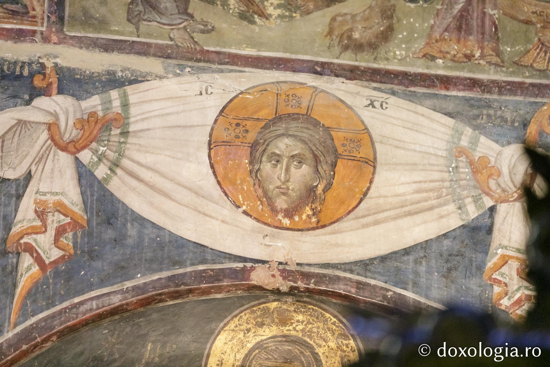 Reprezentare iconografică a Sfântei Mahrame a Domnului – Biserica „Sfântul Nicolae” Orfanos din Tesalonic, Grecia