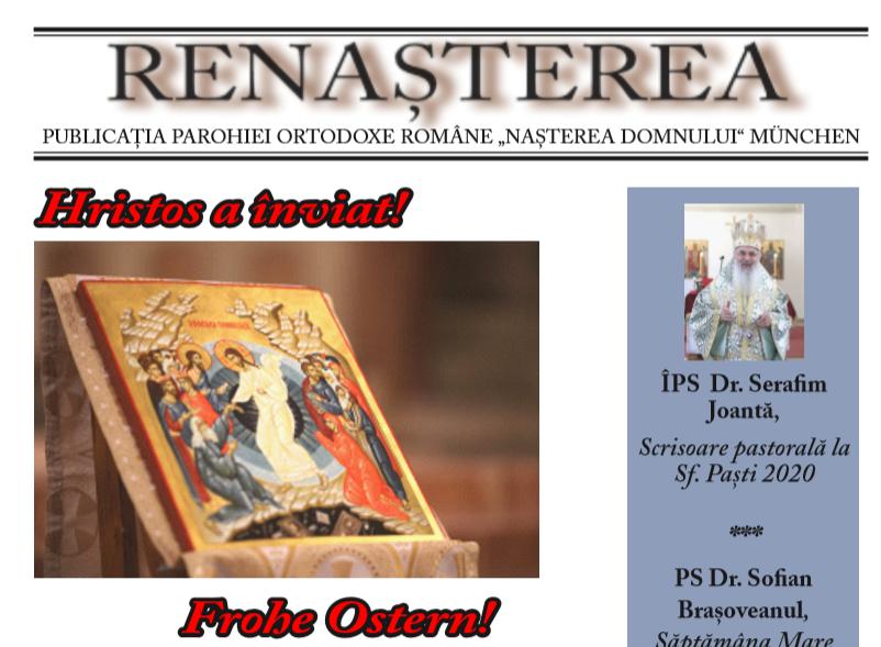O nouă apariție online a revistei parohiale din München „Renașterea“
