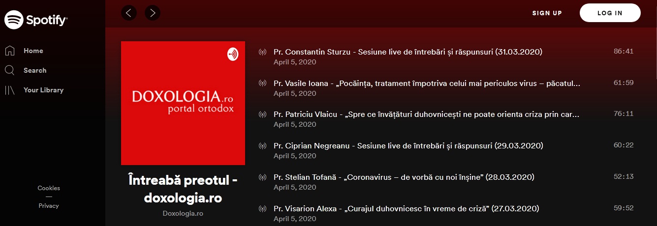 „Întreabă preotul – LIVE”, acum și pe Spotify