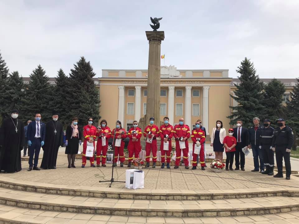 Recunoştinţă pentru medicii romani în misiune Cahul