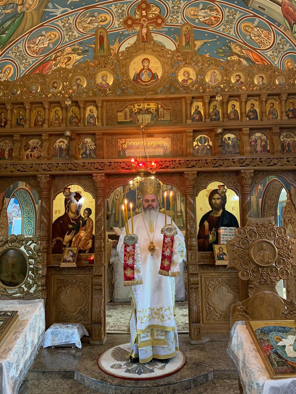 Liturghie arhierească la Mănăstirea Mălinești