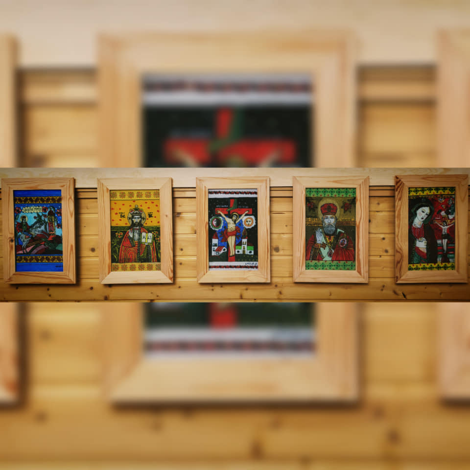 Atelier de icoane pe sticlă și expoziție în parohia Torrent, Spania