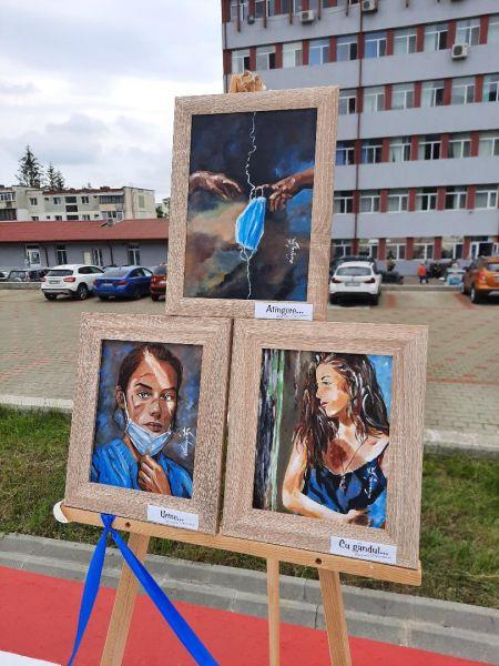 Vernisaj de pictură la Spitalul Municipal de Urgență Moinești