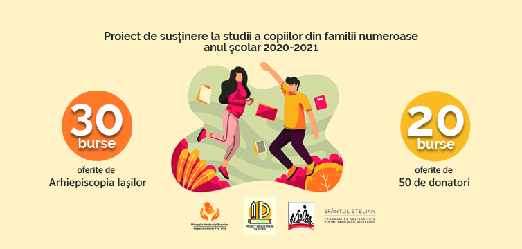 Arhiepiscopia Iașilor susține lunar la studii 50 de elevi și studenți