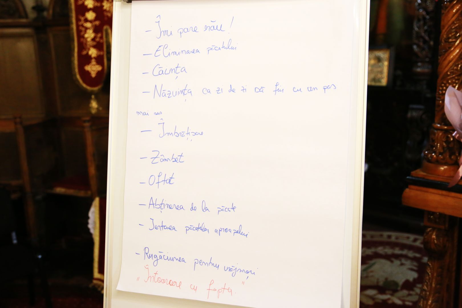 foto: Flavius Popa Cateheză despre Taina Spovedaniei la Parohia „Sfântul Gheorghe” Lozonschi Iași