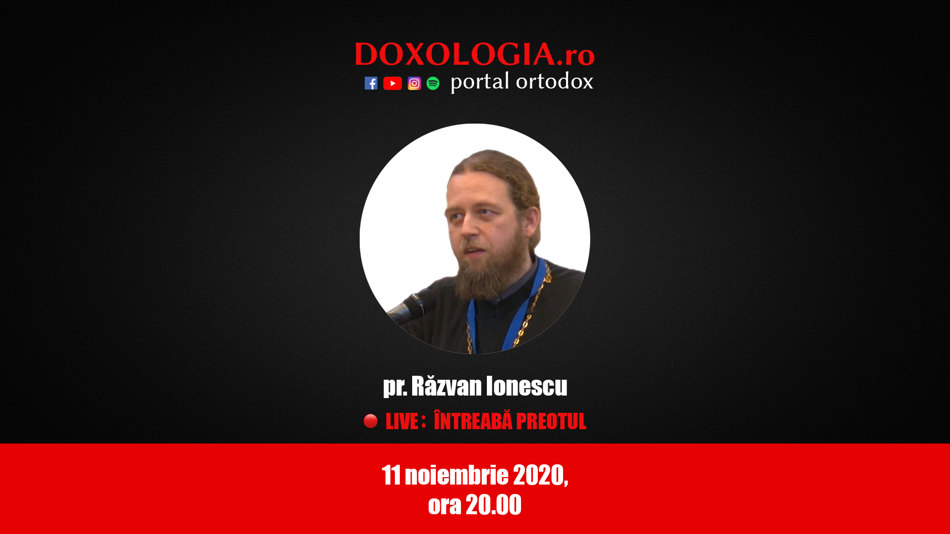 (Video) Întreabă preotul LIVE – Inteligență, inspirație, viu: tăcere și cuvânt în viața eclezială – Pr. Răzvan Ionescu