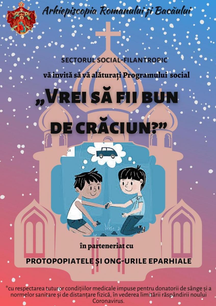 Lansarea Programului social eparhial „Vrei să fii bun de Crăciun?”