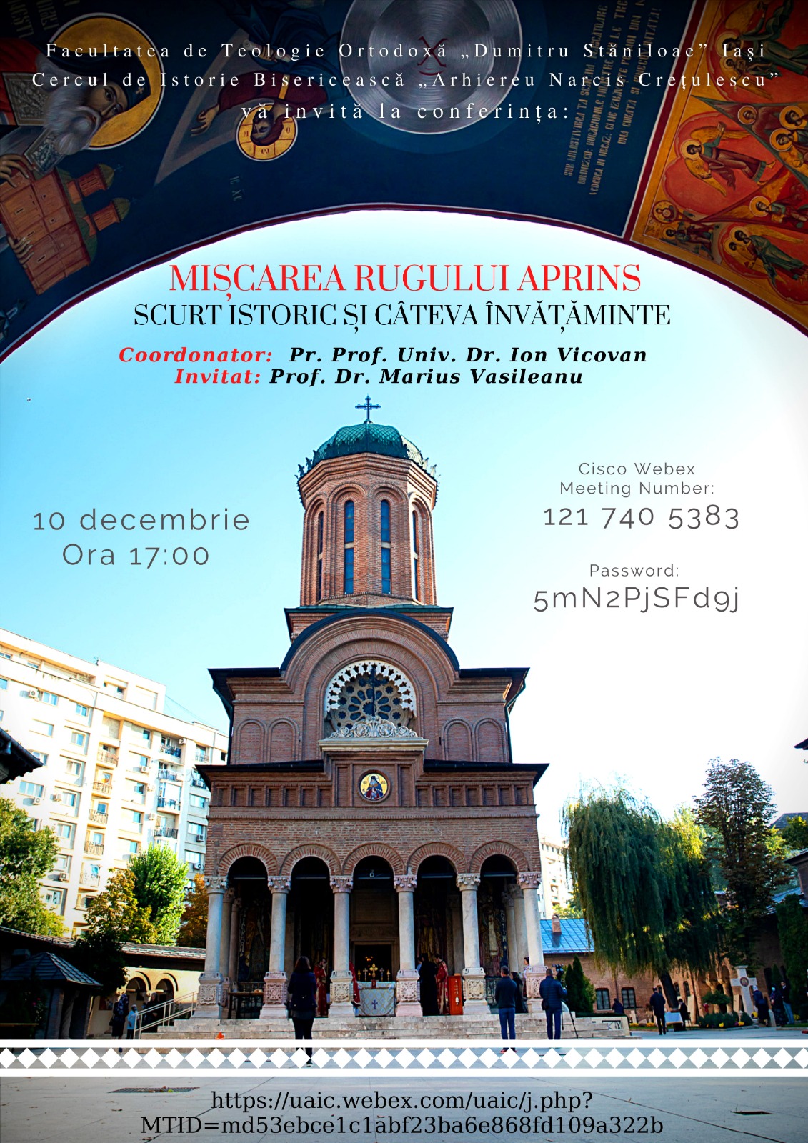 O nouă conferință a Cercului de istorie bisericească „Arhiereu Narcis Crețulescu”