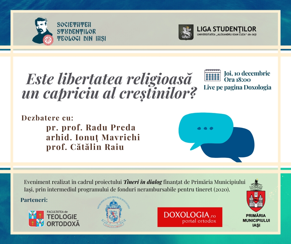 SSTI vă invită la conferința „Este libertatea religioasă un capriciu al creștinilor?”
